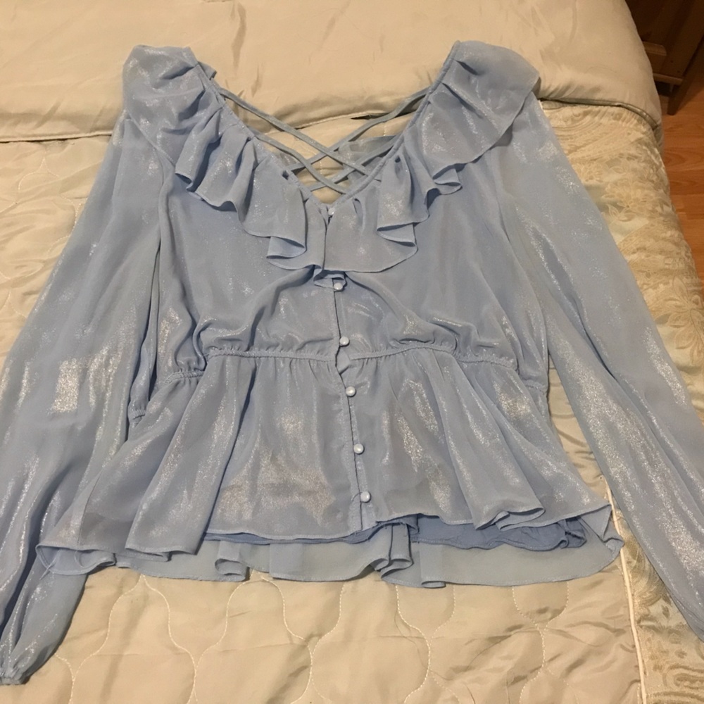 Vintage pinup styled blouse OHS brand